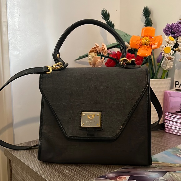 Flavi Vismano Handbag Top Handle Shopper Black - Picture 1 of 4